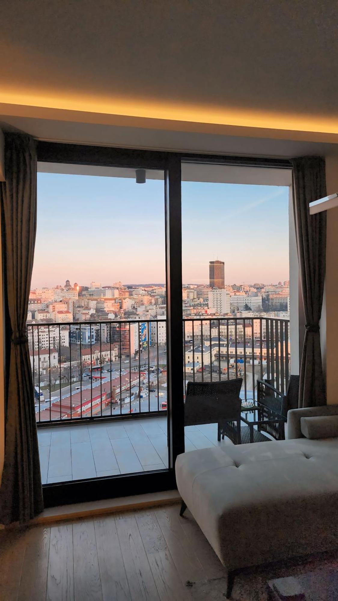 Belgrade Waterfront 16Th Fl Lux Apt. W/ City View Экстерьер фото